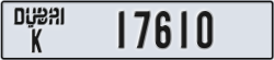 dubai - code - K - number -17610