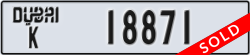 dubai - code - K - number -18871