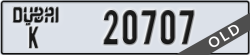 dubai - code - K - number -20707