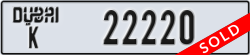 dubai - code - K - number -22220