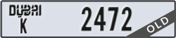 dubai - code - K - number -2472