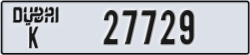 dubai - code - K - number -27729