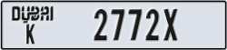 dubai - code - K - number -2772X