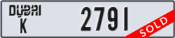 dubai - code - K - number -2791