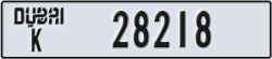 dubai - code - K - number -28218