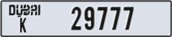 dubai - code - K - number -29777