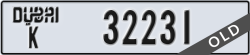 dubai - code - K - number -32231