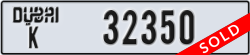 dubai - code - K - number -32350