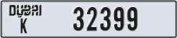 dubai - code - K - number -32399