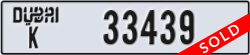dubai - code - K - number -33439
