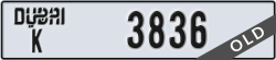 dubai - code - K - number -3836