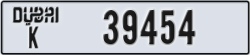 dubai - code - K - number -39454