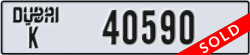 dubai - code - K - number -40590
