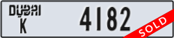 dubai - code - K - number -4182