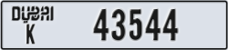 dubai - code - K - number -43544