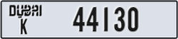 dubai - code - K - number -44130
