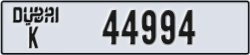 dubai - code - K - number -44994