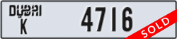 dubai - code - K - number -4716