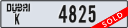 dubai - code - K - number -4825