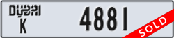 dubai - code - K - number -4881