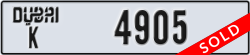 dubai - code - K - number -4905