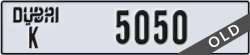 dubai - code - K - number -5050