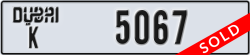 dubai - code - K - number -5067