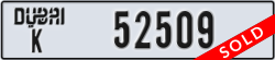 dubai - code - K - number -52509