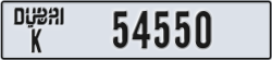 dubai - code - K - number -54550