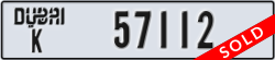 dubai - code - K - number -57112