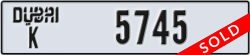 dubai - code - K - number -5745