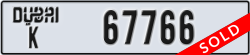 dubai - code - K - number -67766