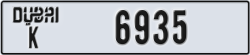 dubai - code - K - number -6935