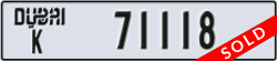 dubai - code - K - number -71118