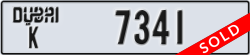 dubai - code - K - number -7341