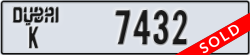 dubai - code - K - number -7432