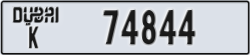 dubai - code - K - number -74844