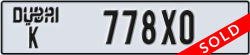 dubai - code - K - number -778X0
