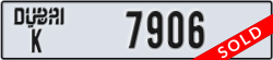 dubai - code - K - number -7906