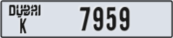 dubai - code - K - number -7959