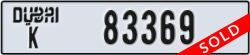 dubai - code - K - number -83369