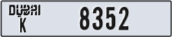 dubai - code - K - number -8352
