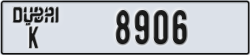 dubai - code - K - number -8827
