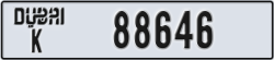dubai - code - K - number -88646