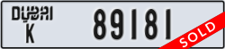 dubai - code - K - number -89181