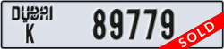 dubai - code - K - number -89779