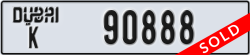 dubai - code - K - number -90888