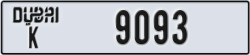 dubai - code - K - number -9093