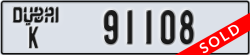 dubai - code - K - number -91108