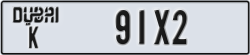 dubai - code - K - number -91X2